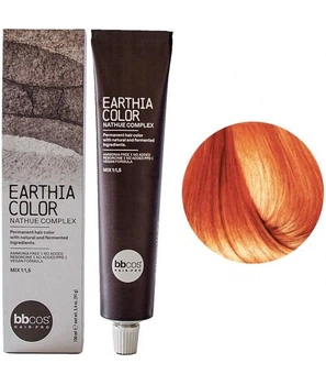 Веганська фарба BBcos для волосся без аміаку BBcos Earthia Color 8/4 Світло-русявий мідний 100 мл