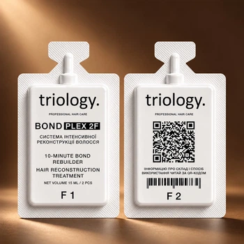 Холодное восстановление BONDPLEX 2F Triology Система интенсивной реконструкции волос 15+15мл. (1 применение)