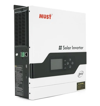 UPS ДБЖ гібридний інвертор MUST PV18-2012 PRO, 2000ВА/1600Вт, 12 V, струм заряду 80A, Wi-Fi, RS485/CAN, 170-280V, MPPT (80А, 30-320 Vdc)