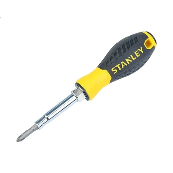 Багатофункціональна викрутка STANLEY 6-в-1 STHT68012-8 Викрутка подвійного призначення з хрестовим та плоским головками для домашнього ремонту