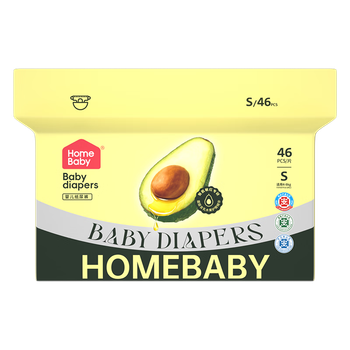 Подгузники Homebaby S (до 5 кг), 46 шт