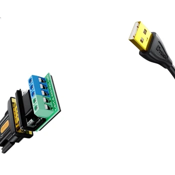 DTECH DTECH USB-конвертер RS485/RS422, кабель-адаптер последовательного порта RS485-USB, кабель-адаптер для связи с модулем COM-порта, 0,5 метра IOT5081