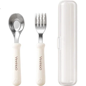 Детская ложка YEEHOO из стали 316 Cream