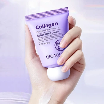 Увлажняющий крем для рук с коллагеном BIOAQUA Recombinant Type III Collagen, 30 г, (Z1-03937.сollagen)
