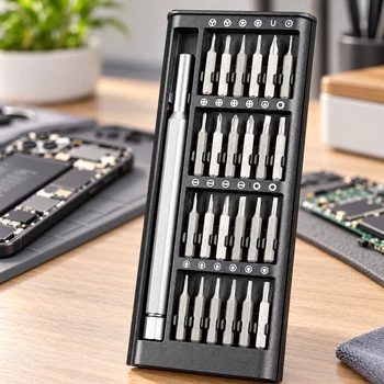 Набір прецизійних викруток 25 в 1 Torx Hex DIY з магнітними бітами та кейсом