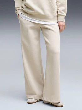 Спортивные штаны на флисе женские Puma ESS Wide Leg Pants 69291982 XS Бежевые (4070033450574)