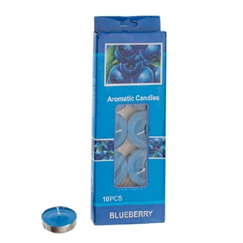 Свічки-таблетки ароматизовані "Bluebeery" 10шт/уп 5г 3.5*1см D11155-3