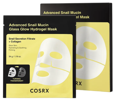 Zestaw maseczek Cosrx Advanced Snail Mucin Glass Glow z śluzem ślimaka 3 szt (8809598457058)