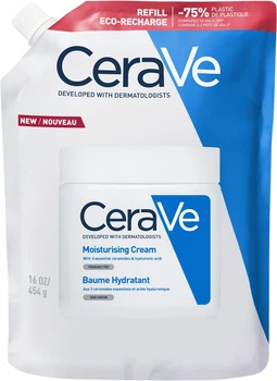 Увлажняющий крем Сменный блок CeraVe для сухой и очень сухой кожи лица и тела 454 мл (3337875905626)