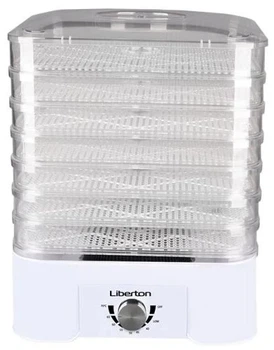 Сушилка овощей и фруктов LFD-5526P, White, 520W, механическое управление, объем 15л LIBERTON 000356983