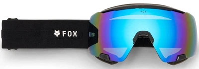 Маска велосипедная Fox Purevue Black Mirror Blue Lens черная MTB вентилируемая