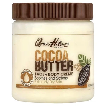 Крем для сухой кожи лица с какао маслом Queen Helene Face + Body Cream, Cocoa Butter Extremely Dry Skin, 136 г (079896743780)