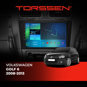 Штатная магнитола Torssen Volkswagen Golf 6 2008-2013 FL9 4+64Gb 4G Carplay DSP