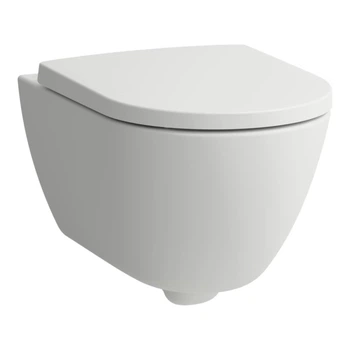Підвісний унітаз PRO X Rimless/Silent Flush , в комплекті з сидінням slow closing, білий