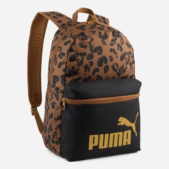 Рюкзак детский спортивный 22 л Puma Phase Aop Backpack 09116916 Коричневый/Черный/Золотой (4070032512075)