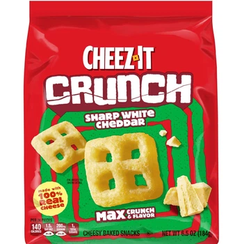 Снеки Cheez-It Crunch Sharp White Cheddar Cheesy Baked Snacks 184г