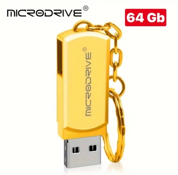 Флеш USB Microdrive 64 Gb USB 3.0 под золото флешка 64