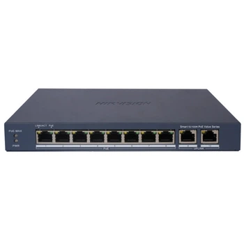 Коммутатор 10 портов управляемый Hikvision DS-3E1310P-EI/M PoE