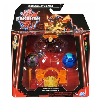Игровой набор Spin Master Spinning Bakugan Generation 3.0 Varios Clan Special Attack Starter Pack Bruiser, Mantid, Titanium Trox