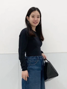 Боді-футболка жіноча Uniqlo 394057532 XL Чорна (1160011017)