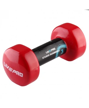 Гантель вінілова 1шт LivePro STUDIO DUMBBELL 3кг (LP8076-3)