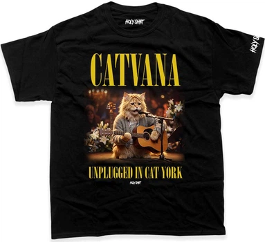 Футболка Holy Shirt Catvana Nirvana Unplugged (24964) Черный L