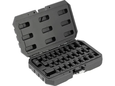 Набор ударных отверточных насадок YATO HEX TORX SPLINE M6-M19 T30-T70 1/2 25 шт