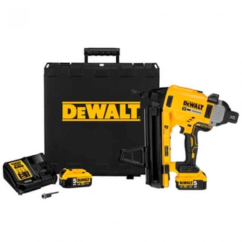 Акумуляторний пістолет цвяхозабивний по бетону DeWALT DCN890P2, 2х5.0Ah, з/п, кейс