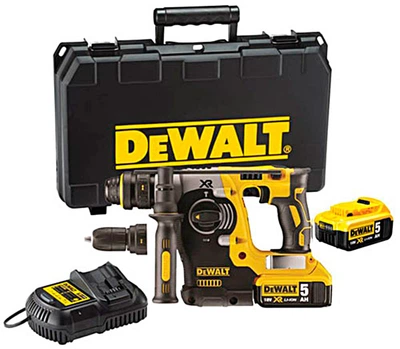 Акумуляторний перфоратор SDS-Plus DeWalt DCH274P2, 2x5.0Ah, з/п, кейс