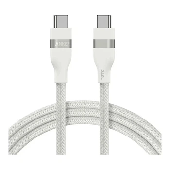Кабель Anker A82E2611 Ultra Soft Cable Type-C to Type-C 240W 5A 0.9m White