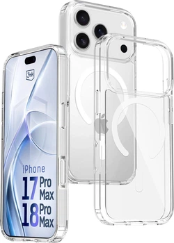 Чехол для смартфона Apple iPhone 17 Pro Max/18 Pro Max 3MK Hardy LiqForce MagCase Transparent (5903108671231)