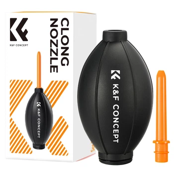 Силіконова груша для чищення оптики K&F Concept з пластиковим носиком (KF08.045).