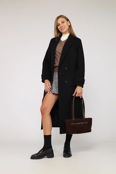 Жіноче пальто YUKI чорний 50 ЦБ-00278515
