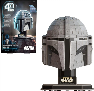 Пазл 3D Шолом Мандалорця 88 деталей Star Wars Mandalorian Helmet 3D Model 4D Build Spin Master 6070857