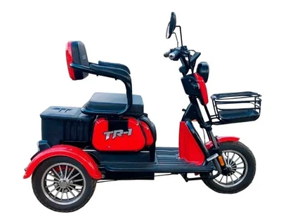 Электроскутер трицикл Crosser TR-1 10" (600W 72V 20Ah) Красный