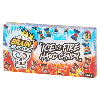 Льодяники Brain Blasterz Ice vs Fire кислі та гострі 144 г