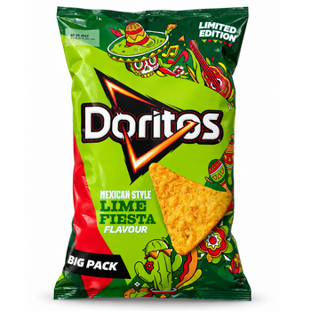 Кукурудзяні чіпси Doritos Mexican Style Lime Fiesta зі смаком лайма 180 г