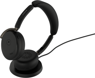 Навушники Jabra Evolve3 65 MS Flex Link 390a + Wireless Charging Pad Black (36699-999-989)