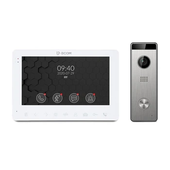 Комплект видеодомофон BCOM BD-780FHD White + видеопанель Tantos Triniti FHD