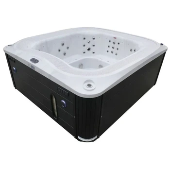 Переливний гідромасажний СПА-басейн Aquajoy Serenity 250×230×96 см на 8 осіб, 73 форсунки, Bluetooth