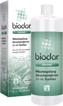 Biodor Animal ополіскувач для прання 1 л нейтралізатор запахів засіб для очищення середовища тварин ензиматичний для сечі