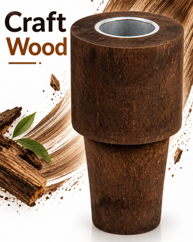 Ковпак для пляшки Craft Wood 45 мм Крафт Вуд Вощене дерево з алюмінієвою вставкою Китай