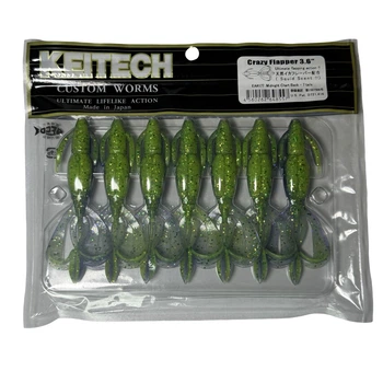 Силікон Keitech Crazy Flapper 3.6" EA#17 midnight chart back (7 шт/уп),1551.12.83