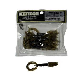 Силікон Keitech Little Spider 2" #207 Green Pumpkin PP. FLK (8 шт/уп),1551.03.53