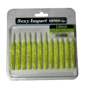 Силікон Keitech Sexy Impact 2.8" PAL#01 Chartreuse Red Flk (12 шт/уп),1551.11.04