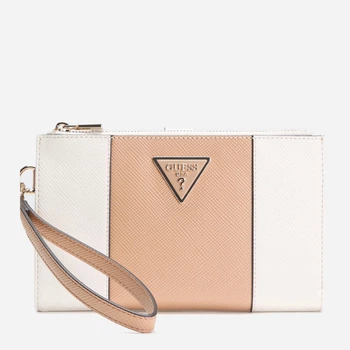 Кошелек женский из искусственной кожи для карточек Guess 410215857 Бежевый/Молочный (1162712778)
