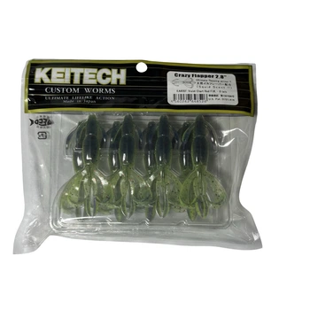 Силікон Keitech Crazy Flapper 2.8" EA#20 violet chart red fl (8 шт/уп),1551.12.80