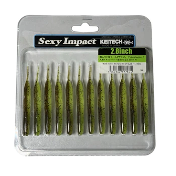 Силікон Keitech Sexy Impact 2.8" #401 Green PumpkinPP.Chart (12 шт/уп),1551.02.53