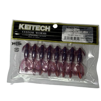 Силикон Keitech Crazy Flapper 2" PAL#09 Violet Fire (8 шт/уп),1551.14.71