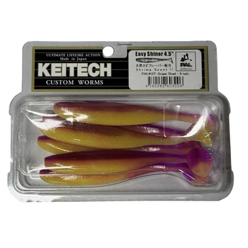 Силикон Keitech Easy Shiner 4.5" PAL#12 Grape Shad (6 шт/уп),1551.08.64